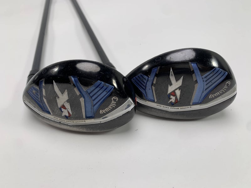 Callaway XR 4 & 5 Hybrid Set 22* 25* Project X San Diego 4.0 47g Ladies RH Dent