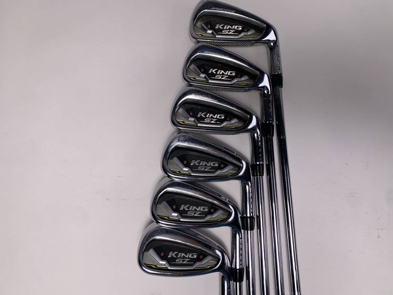 Cobra KING SpeedZone Iron Set 4-PW KBS Tour 90 Regular Steel Mens RH No 7 iron