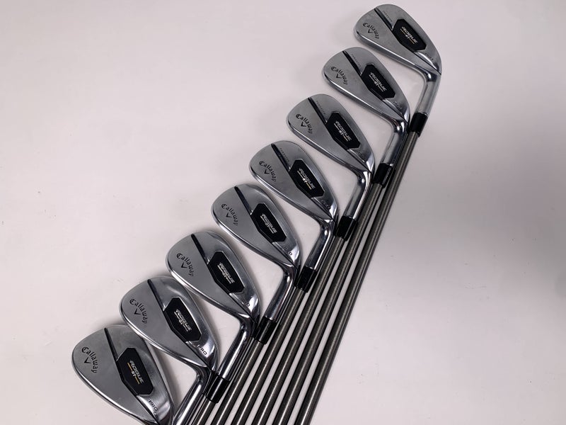 Callaway Rogue ST Pro Iron Set 4-PW+GW AeroTech SteelFiber i95 Stiff RH