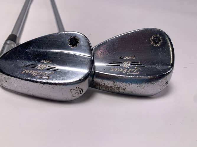 Titleist Vokey SM7 Tour Chrome Wedge Set 52* 8 56* 8 Wedge Steel Mens RH