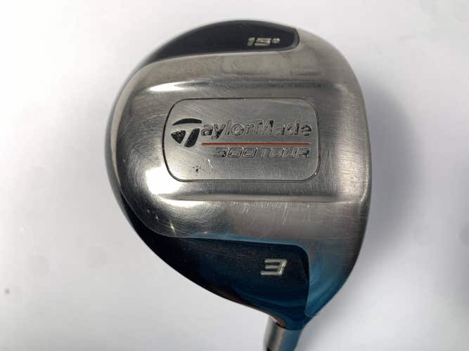 TaylorMade 300 Tour 3 Fairway Wood 15* Tour 90g Stiff Graphite Mens RH
