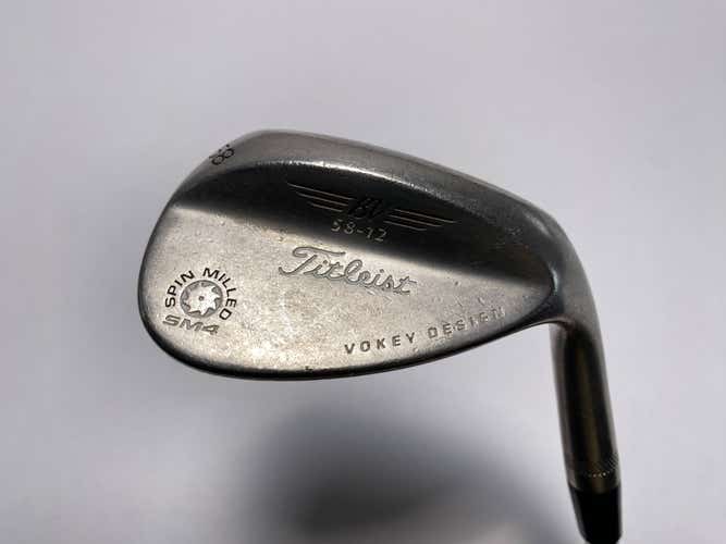 Titleist Vokey Spin Milled SM4 Chrome Lob Wedge LW 58* 12 DG S400 Mens RH