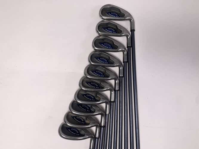 Callaway X-16 Iron Set 4-PW+GW+SW+LW System CW75 Regular Steel Mens RH