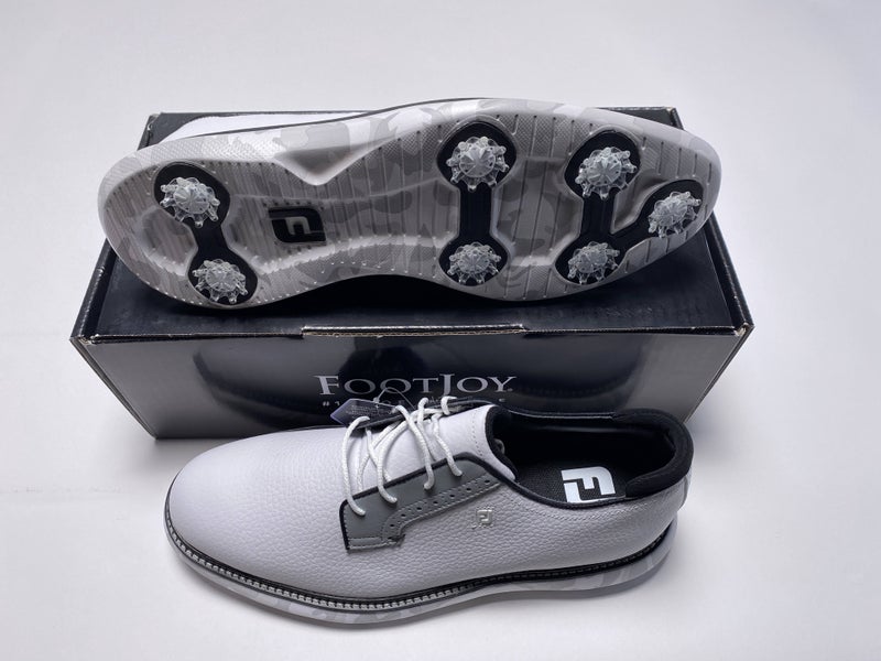 FootJoy FJ Traditions Blucher Camo Golf Shoes White Gray Men's SZ 11 (57953)