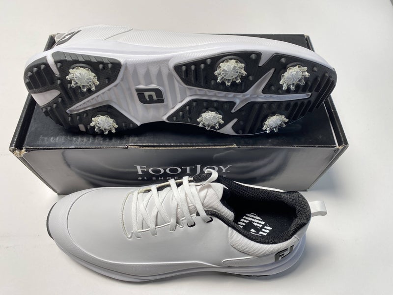 FootJoy FJ Tour Rival Golf Shoes White Black Men's SZ 12 (56958)