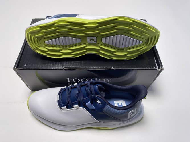 FootJoy ProLite Golf Shoes White Navy Men's SZ 9.5 (56920)