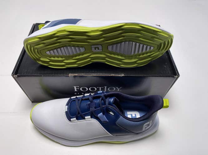 FootJoy ProLite Golf Shoes White Navy Men's SZ 10.5 (56920)