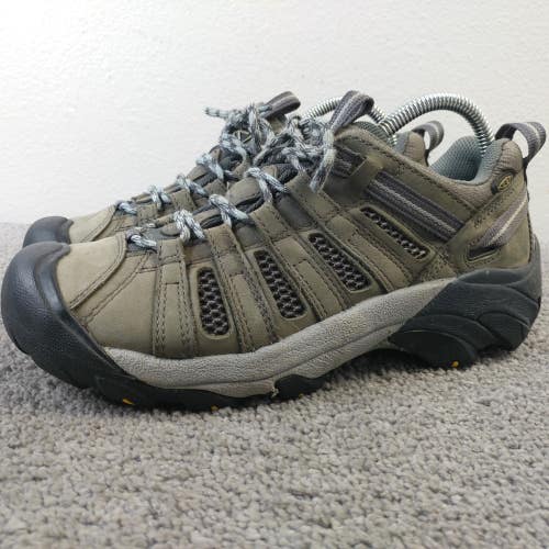 KEEN Voyageur Low Womens Size 8 Trail Hiking Shoes Brown Gray Lace Up