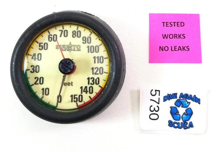 Suunto 150ft SM-16 Depth Gauge Scuba Dive Puck Module + Max Depth Gauge   #5730