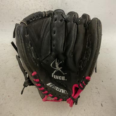 Used Mizuno GPP1005F1 RH Throw Fastpitch Gloves Black And Pink 10" 11855-S000194643