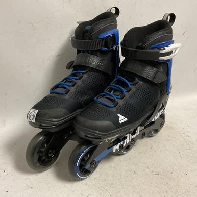 Used Rollerblade MICROBLADE 2-5 Junior Rec Fitness Skates Black Adjustable 11855-S000194666