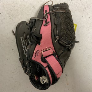 Used Mizuno GPP 1105 LH Throw Fastpitch Gloves Black And Pink 11" 11855-S000194675