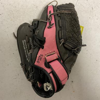 Used Mizuno GPP 1105 LH Throw Fastpitch Gloves Black And Pink 11" 11855-S000194675