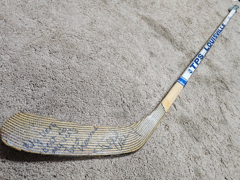 FREDRIK OLAUSSON 92'93 Signed Winnipeg Jets Game Used Hockey Stick NHL COA