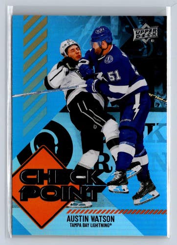 Austin Watson Lightning 2024-25 Upper Deck Series 1 Checkpoint Insert #CP-25