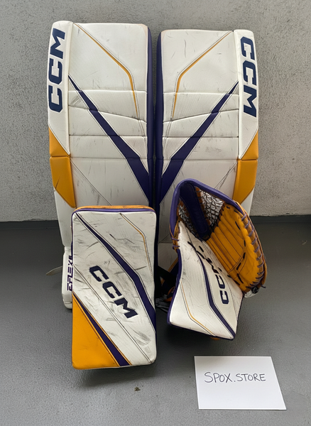 2023 CCM Eflex 6 Goalie Full Set – Senior 33" | Pro Stock White  (READ DESCRIPTION)