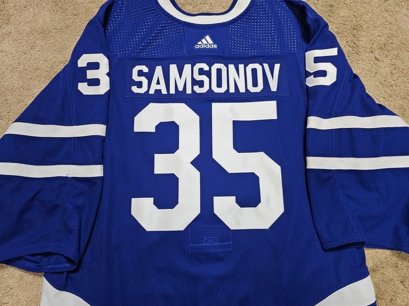 ILYA SAMSONOV 22'23 Toronto Maple Leafs Photomatched PO Game Worn Hockey Jersey