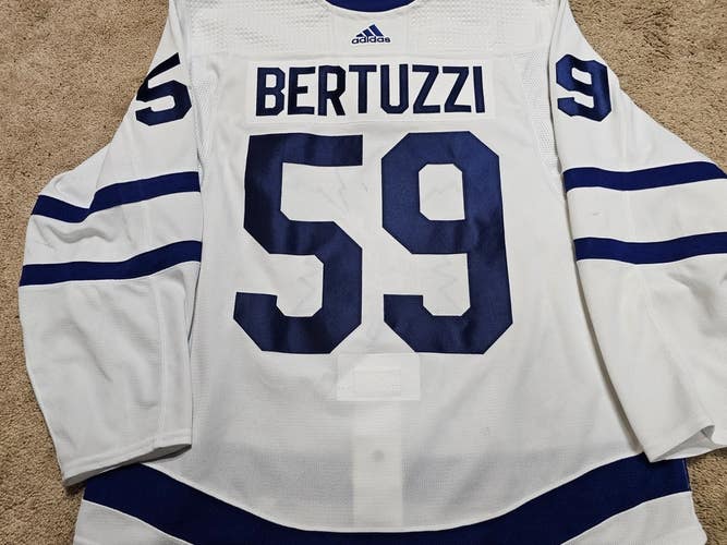 TYLER BERTUZZI 23'24 Toronto Maple Leafs Photomatched Game Worn Hockey Jersey