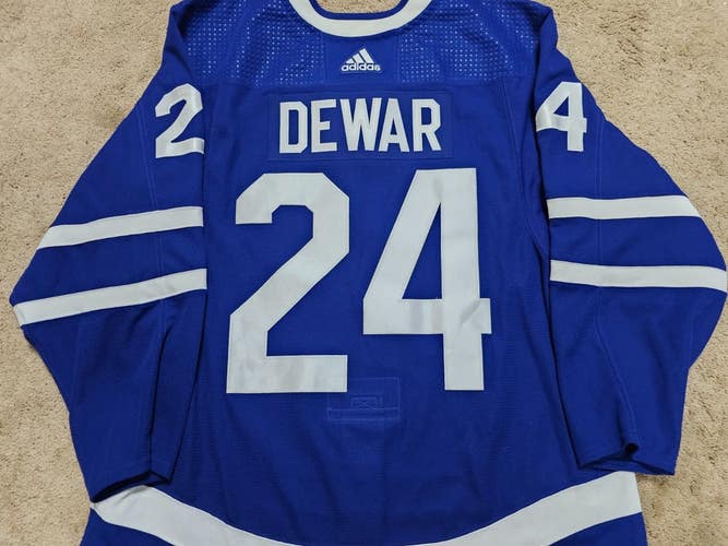 CONOR DEWAR 23'24 Toronto Maple Leafs Photomatched Set 4 Game Worn Hockey Jersey