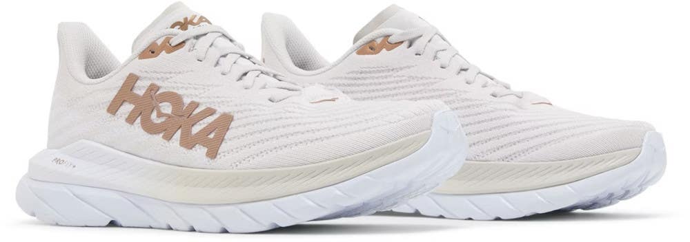 Hoka One One Mach 5 1127893-WCPP Sneaker Mens 9 White Copper Running Shoe TZP669