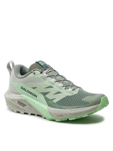 Salomon Sense Ride 5 Sneakers Women's US 6 Green Trail Running Shoes FL4266