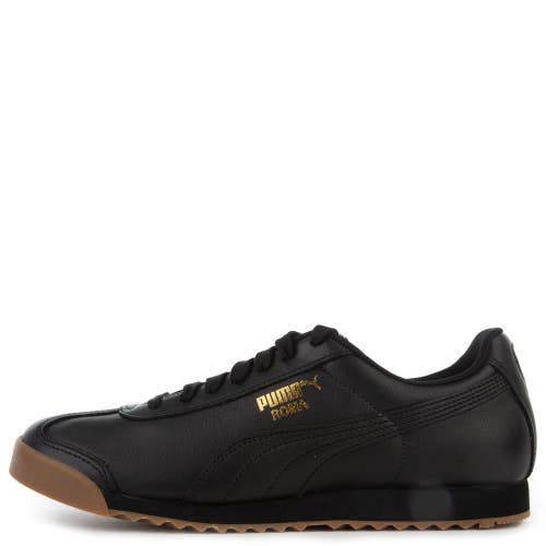 Puma Roma Classic 366408-02 Sneaker Mens 11 Black Leather Lifestyle Shoes FL4272