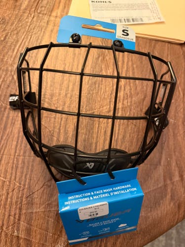 Bauer small true vision profile II black cage (new)