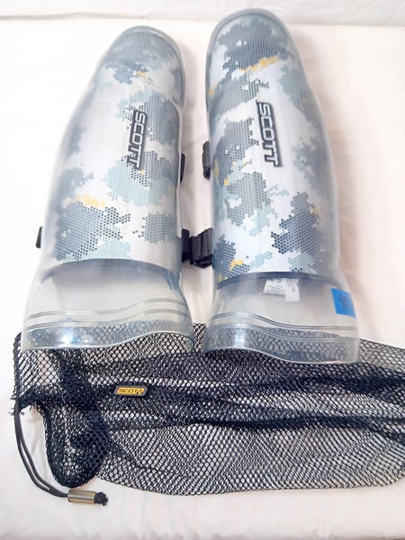 Ski Racing SL Shin Guards - Scott – Clear, 15”, EXC