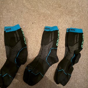 Bauer performance mid-calf socks 3 pairs (Used)