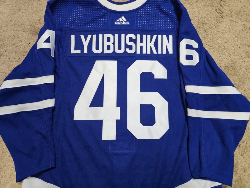 ILYA LYUBUSHKIN 23'24 Toronto Maple Leafs Photomatched PO Blue Game Worn Jersey