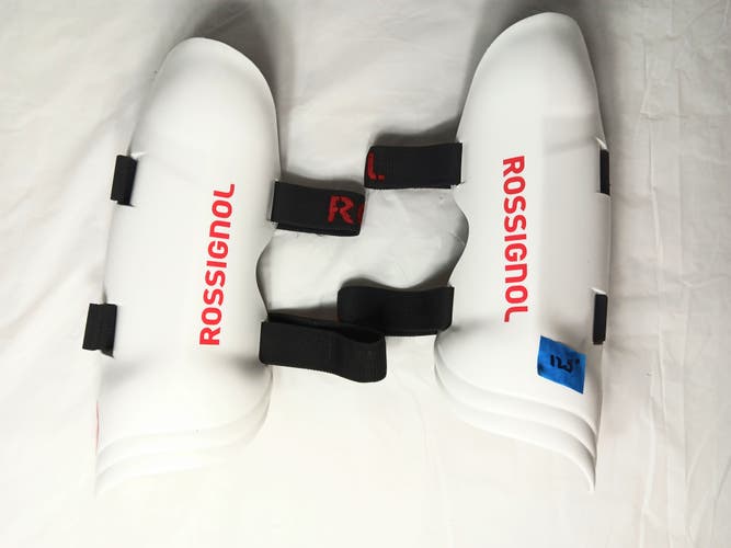 Ski Racing SL Shin Guards – Rossignol – White, 12.5”, NEAR-NEW