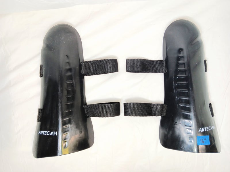 Ski Racing SL Shin Guards – Artech – Blk, 16”, VG/EXC