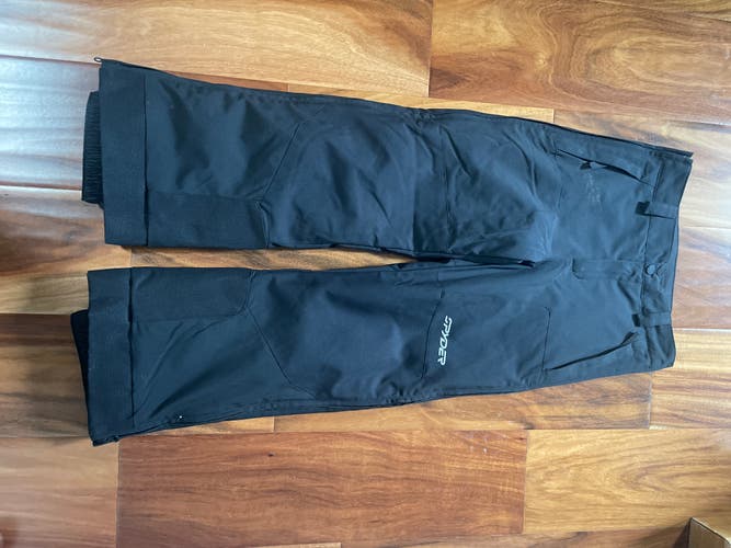 Black Unisex Youth Size 10 Spyder Side Zip Race Pants (Used)