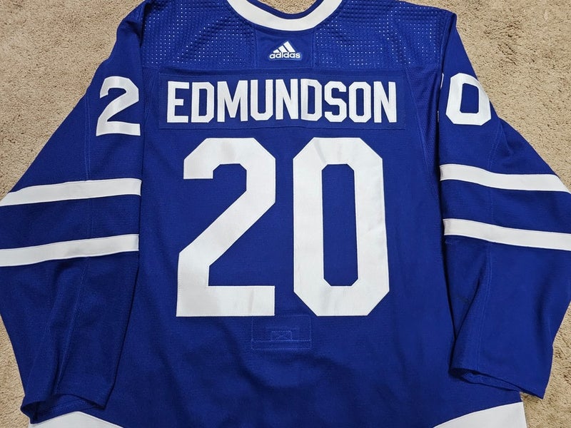 JOEL EDMUNDSON 23'24 Toronto Maple Leafs Photomatched Game Worn Hockey Jersey po