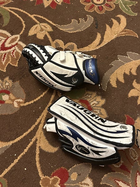 Vaughn Velocity 7400 Regular Intermediate Glove & Blocker Set