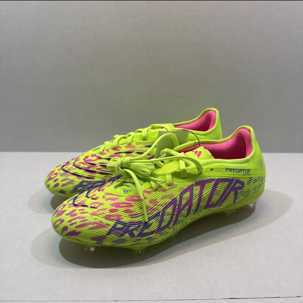 Yellow Men's Size M 7.0 (W 8.0) Adidas Predator Pro FG Cleats (New)