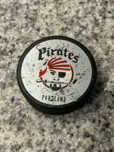 Vintage Portland Pirates American Hockey League (AHL) Hockey Puck
