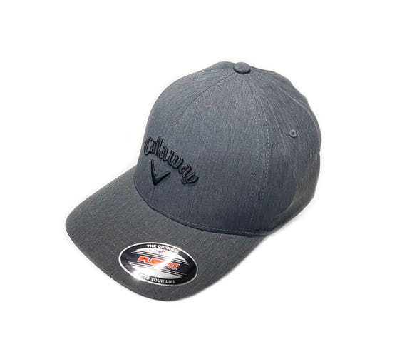 NEW 2025 Callaway Golf Stretch Fit Black Fitted S/M Hat/Cap