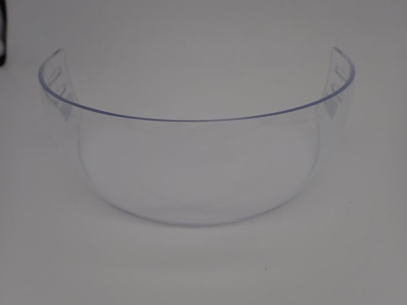 Bauer Small Straight NHL Pro Stock Team Issued Hockey Helmet Visor Clear