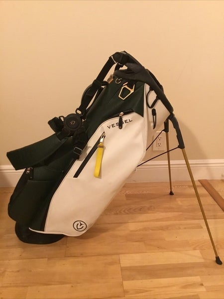 Vessel Green & White Stand Golf Bag with 6-way Dividers (No Rain Cover)