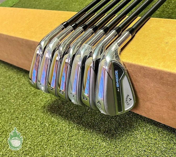 Used RH Callaway Paradym Ai-Smoke Irons 5-PW/AW Senior Flex Graphite Golf Set