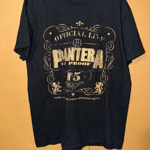 Official Live Pantera 101 Proof American Metal Graphic T Shirt Mens Size Large
