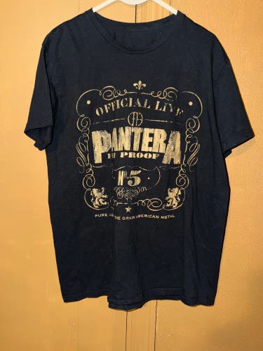 Official Live Pantera 101 Proof American Metal Graphic T Shirt Mens Size Large
