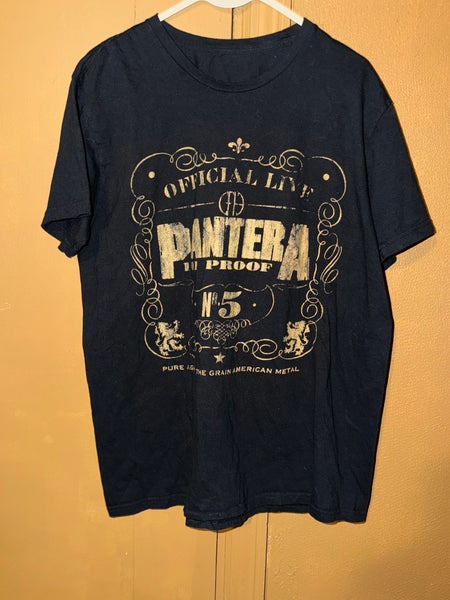 Official Live Pantera 101 Proof American Metal Graphic T Shirt Mens Size Large