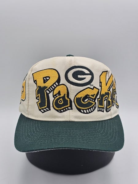 Vintage Green Bay Packers NFL Sports Drew Pearson Graffiti White Hat Snapback