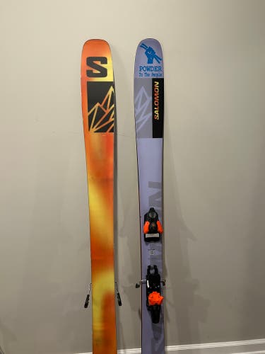 Salomon QST 181 cm All Mountain Skis With Bindings Max Din 14 (Used)