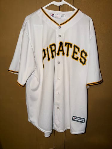 Majestic MLB Pittsburgh Pirates Baseball Jersey Mens Size XL Used Pre Owned Cool Base
