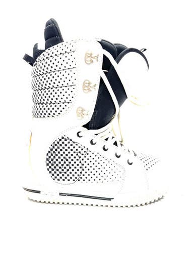 Used Burton TRYST Womens Snowboard Boots White Senior 8 11860-C000301386