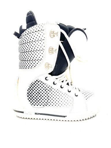 Used Burton TRYST Womens Snowboard Boots White Senior 8 11860-C000301386