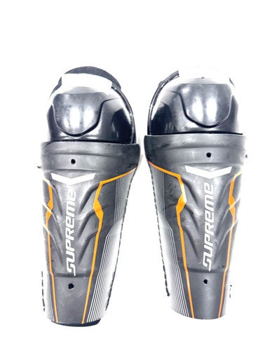 Used Bauer SUPREME Youth Shin Guards Black 8" 11860-C000301382